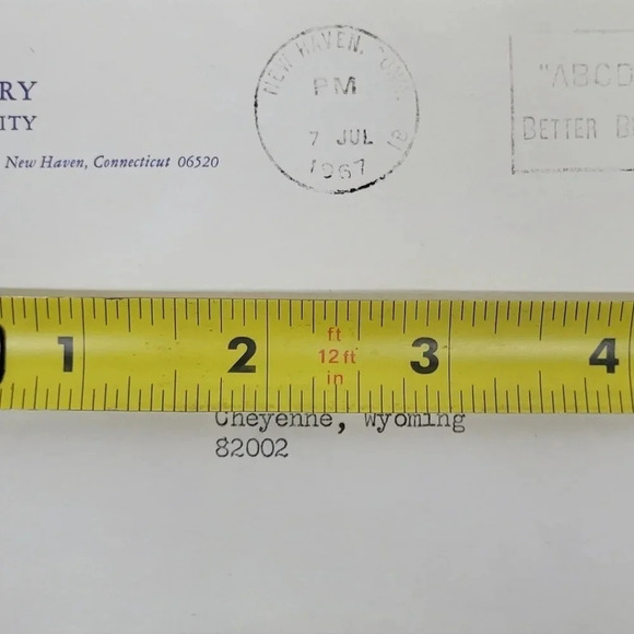 Vintage Yale University mail piece from the Art Library Stationary History Piece - Picture 7 of 12